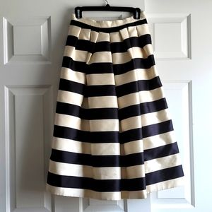 New with tags Tibi Resort Collection Escalante Striped Silk Midi Skirt Size 4